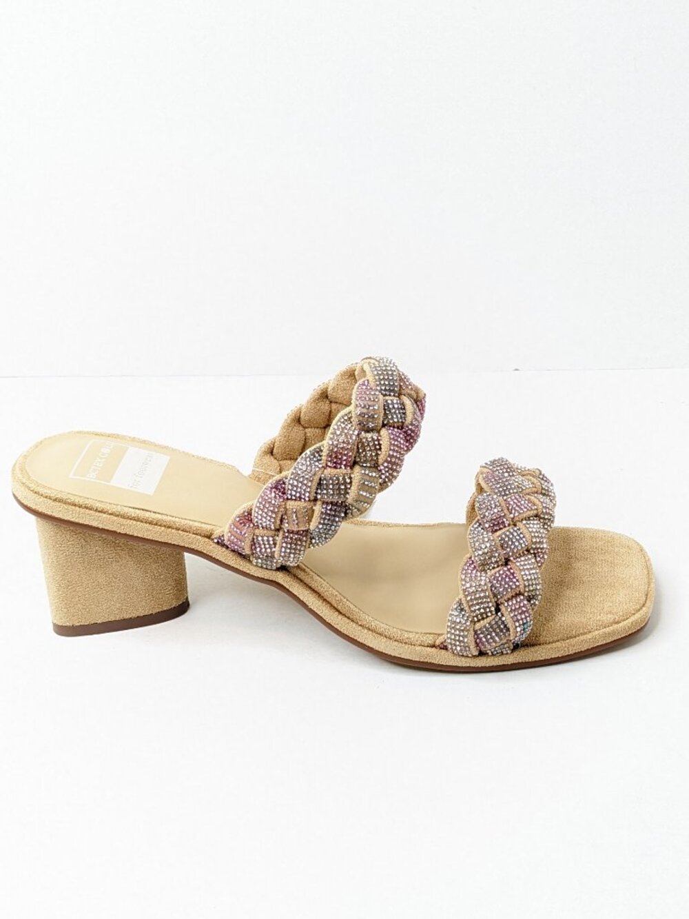 BCTEX Braided Heeled Sandals Tan Women's 7.5